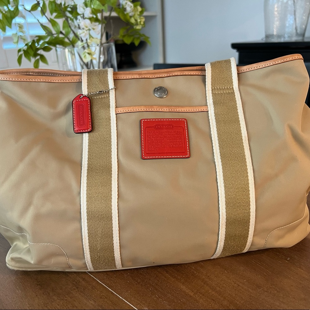 Coach Nylon Tote with Classic “C” Interior